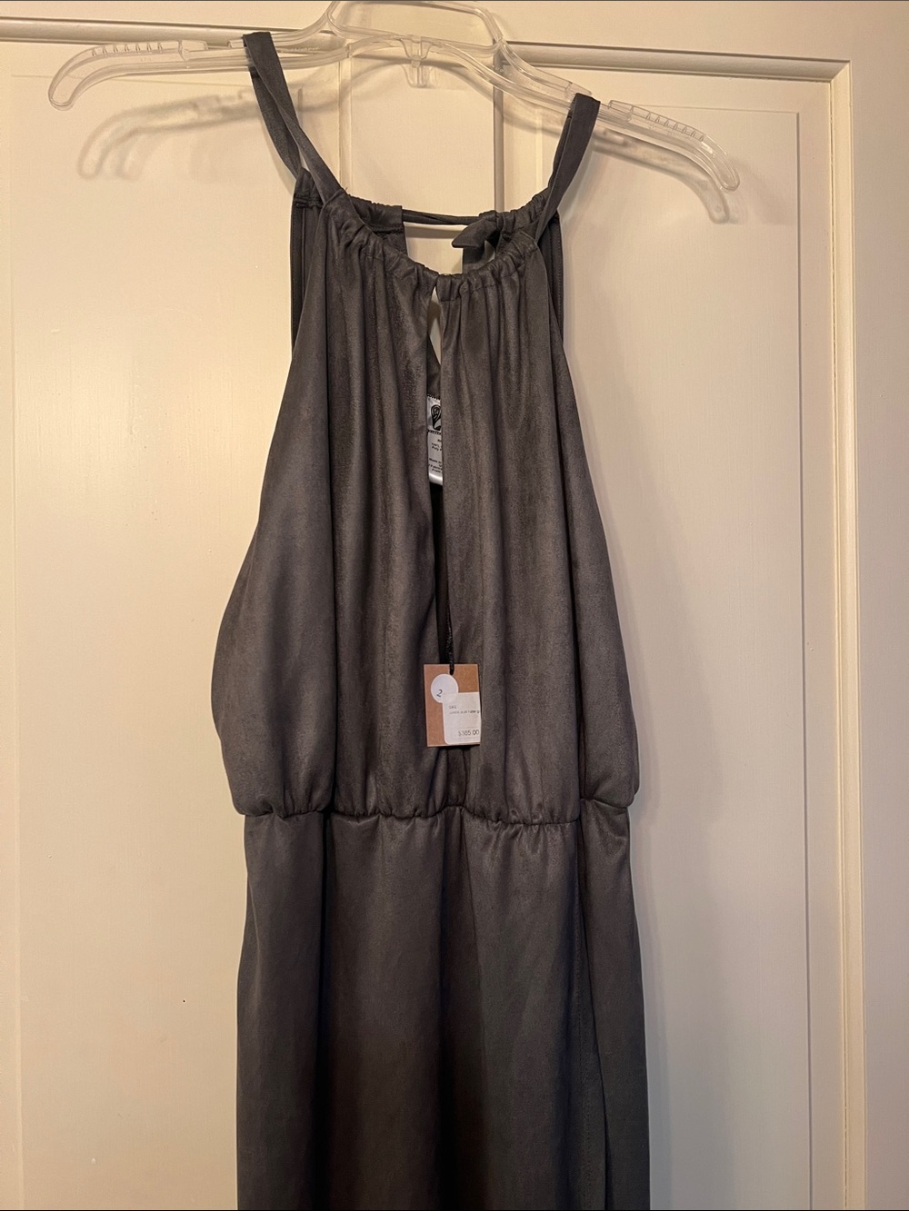 Nightcap NWT Olive Green Sleeveless Halter Top Midi Dress 2